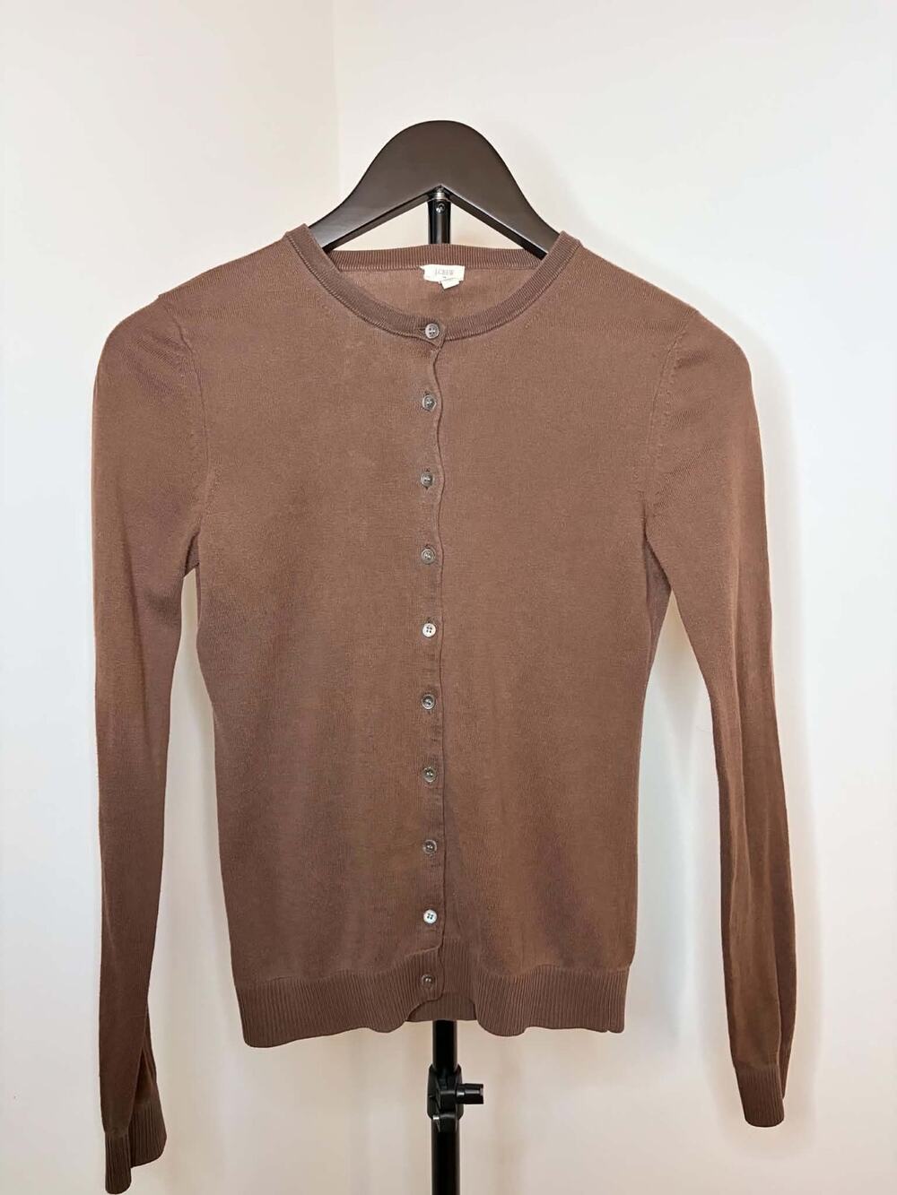 J.Crew Brown Button Front Cardigan Sweater XS